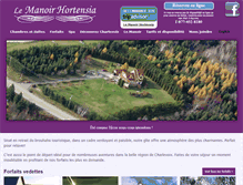 Tablet Screenshot of manoirhortensia.com